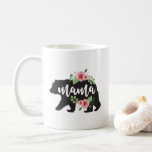 Mama Bear Elegant Rustic Floral Flowers Mom Coffee Mug Mama Bear Elegant Rustic Floral Flowers Mom Coffee Mug
