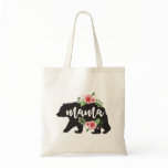 Mama Bear Elegant Rustic Floral Flowers Mom Tote Bag Mama Bear Elegant Rustic Floral Flowers Mom Tote Bag