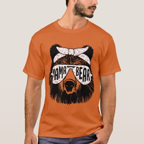 Mama Bear Face Sunglasses Mother Mothers Day gift  T_Shirt