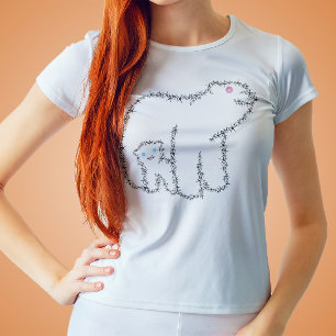 Mama Bear Flowers Line T-Shirt