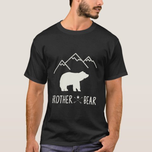 Mama Bear Gift _ Rustic Mountains Brother Bear T_Shirt