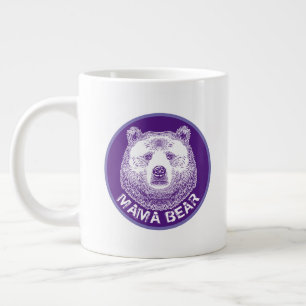 Mama Bear, Hand Drawn Illustration Giant Coffee Mug