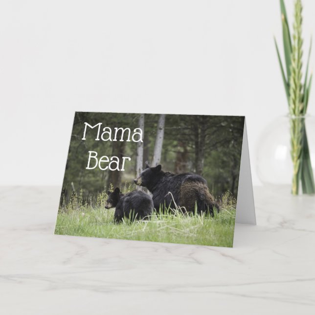 Mama Bear Happy Mother's Day Card (Front)