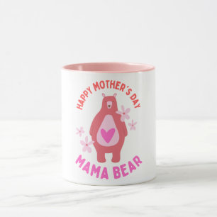 Mama Bear Hugging Cub Mothers Day Mug