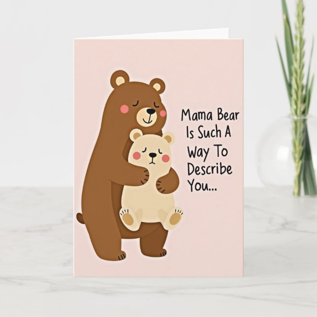 Mama Bear Illustration Card (Front)
