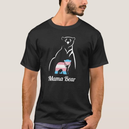  Mama Bear LGBTQ Trans Child Transgender Trans T_Shirt