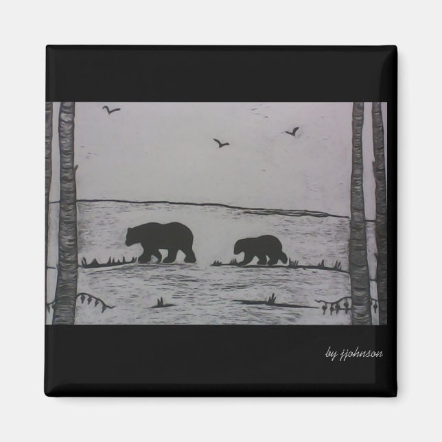 Mama bear magnet (Front)