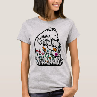 Mama Bear Mom Tshirt. T-Shirt