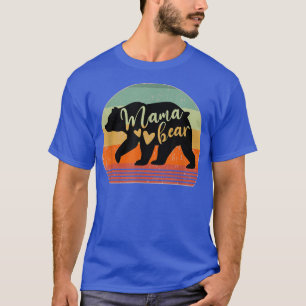 Mama Bear Mother Mom Mommy Hearts 1285 T-Shirt