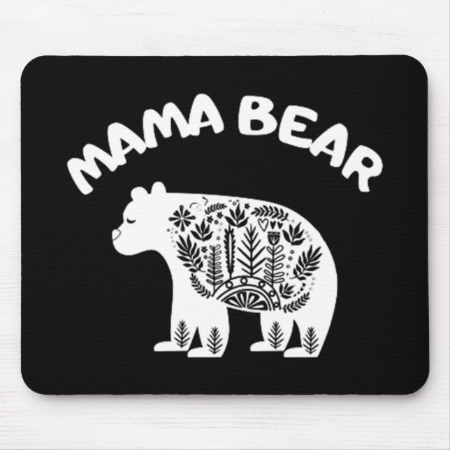 Mama Bear Mouse Pad (Front)