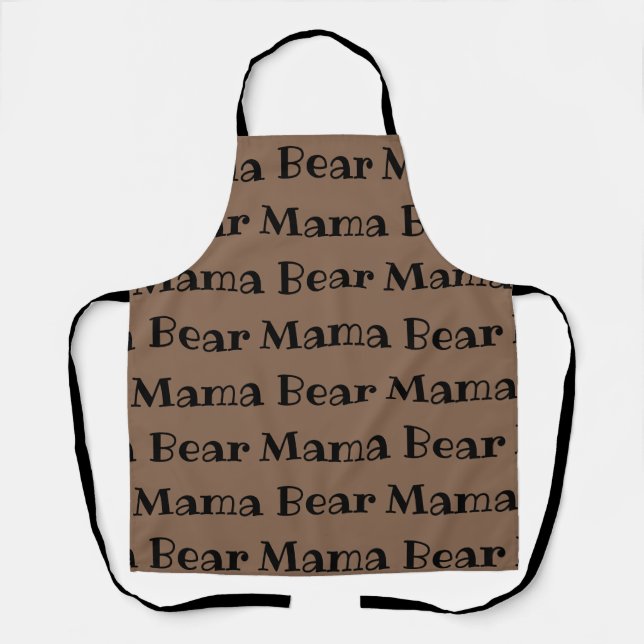 Mama Bear New Mom Apron (Front)