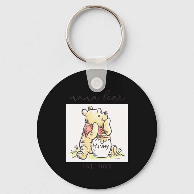 Mama Bear New Mom  Keychain (Front)