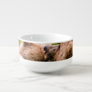 Mama bear nursing her two cubs, Lake Clark Nationa Soup Mug