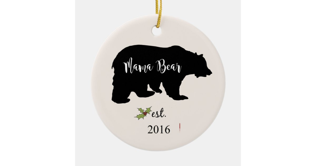 Ceramic Ornaments Mama Bear – buydesigntshirt