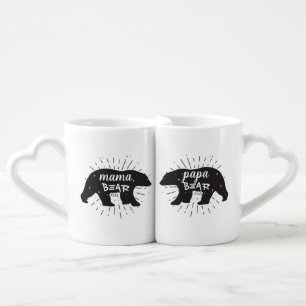 Mama Bear Papa Bear Coffee Mug Set