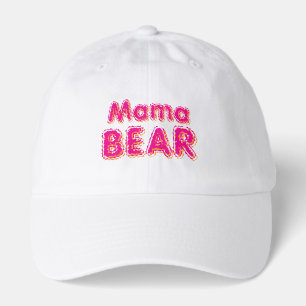 Mama Bear Pink Personalized Text Hat
