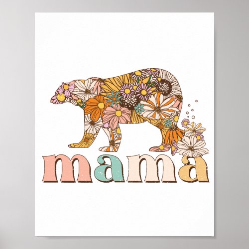 Mama Bear Png JPG Pdf Files Mama Baby Bear  Poster