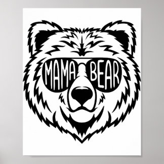 Mama Bear Png JPG Pdf Files, Mama Baby Bear Poster