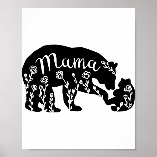 Mama Bear Png JPG Pdf Files Mama Baby Bear  Poster