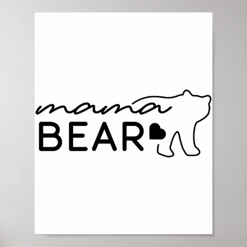 Mama Bear Png JPG Pdf Files Mama Baby Bear Poster