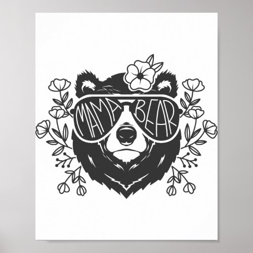 Mama Bear Png JPG Pdf Files Mama Baby Bear Poster