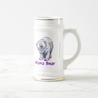 Mama Bear Polar Bear Stein
