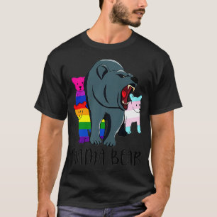 Mama Bear Proud Mom Of LGBT Biseual Transgender Ki T-Shirt