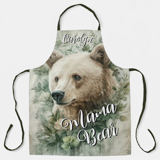 Mama Bear’s Cozy Kitchen Apron (Front)