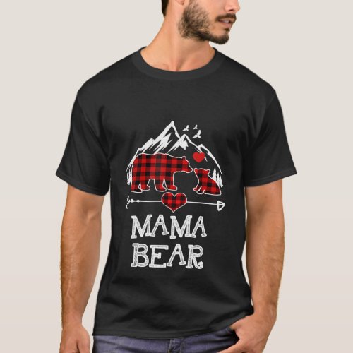 Mama Bear Shirt Red Buffalo Plaid Mama Bear Pajama