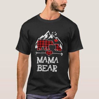 Mama Bear Shirt Red Buffalo Plaid Mama Bear Pajama
