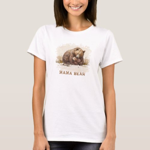  MAMA BEAR Shuggle Cub Mothers Day Gift AP72  T_Shirt