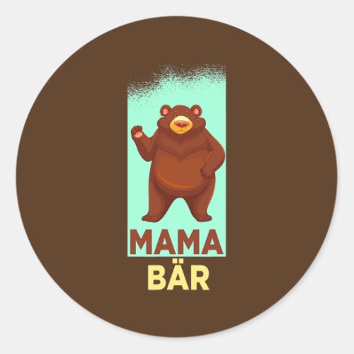 Mama Bear Stark As A Mother For The Best Mama  Classic Round Sticker