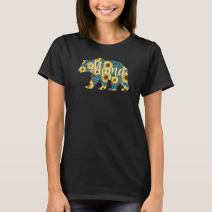Mama Bear, Sunflower Mom Life T-Shirt