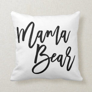Mama Bear Throw Pillow