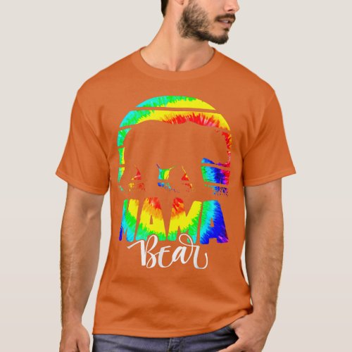 Mama Bear TieDye Mother Mom Mommy Mothers Day funn T_Shirt