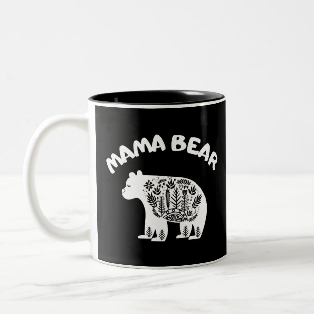 Mama Bear Two-Tone Coffee Mug (Left)