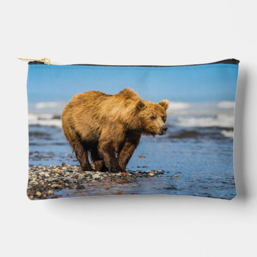 Mama bear watching her two kids accessory pouch