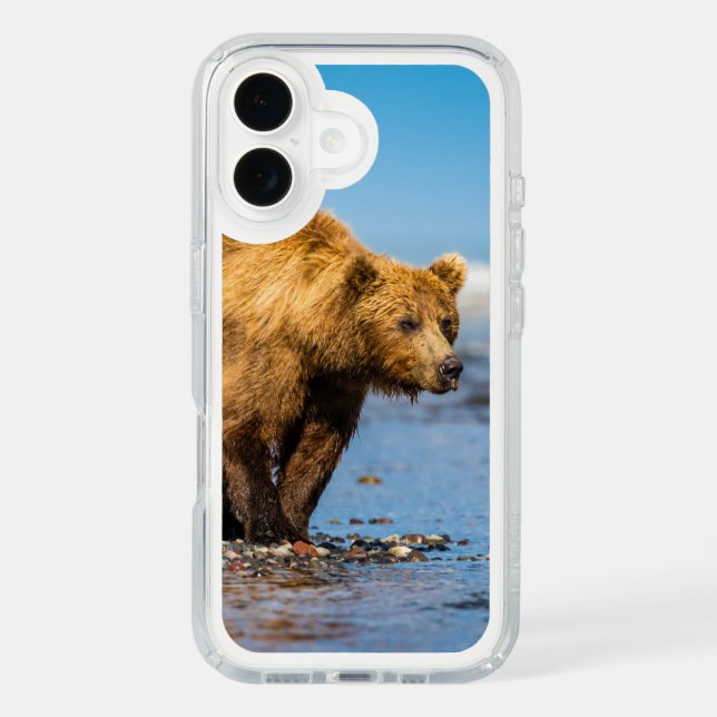 Mama bear watching her two kids speck iPhone case (Front)