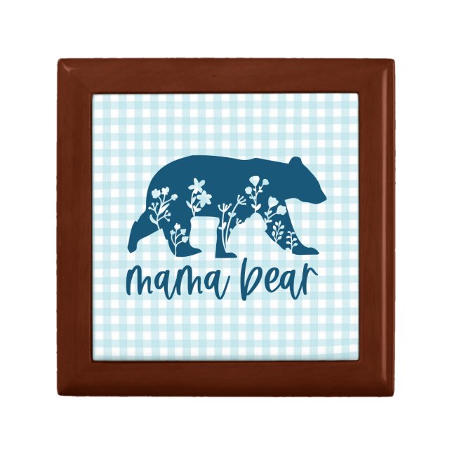 Mama Bear with Flowers Mother's Day Gift Box (Front)