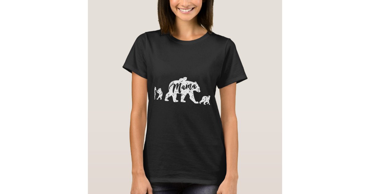 Mama Bear with Four Cubs mom t-shirts