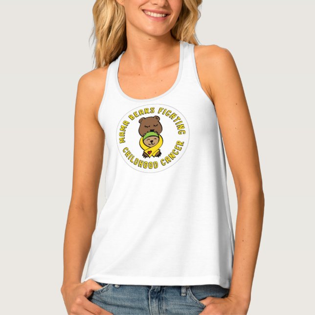 Mama Bears Fighting Childhood Cancer Women's Tank Top (Front)