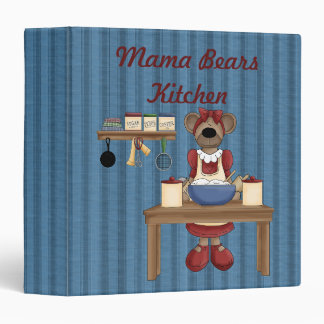 Mama Bears Kitchen Cook Book Binder / 1.5 Inch