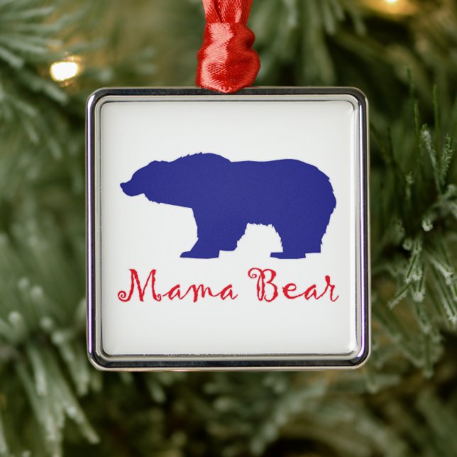 Mama Bears  Metal Ornament (Tree)