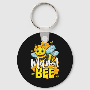 Mama Bee Family Bee First Bee Day Outfits Keychain