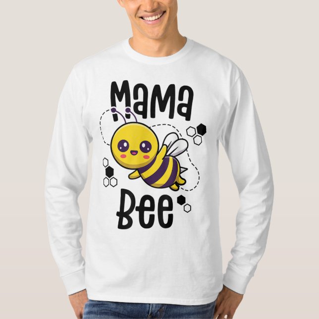 Mama Bee Family Bee First Bee Day Outfits T-Shirt (Front)