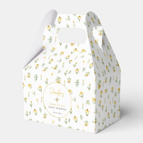 Mama bee gender neutral baby shower favor box