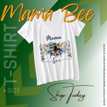 "Mama Bee" Women's Plus-Size T-Shirt