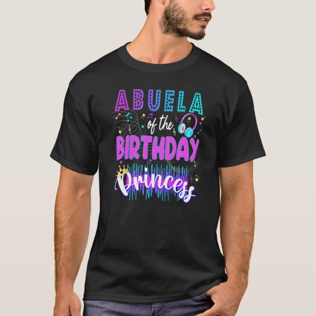 Mama Birthday Rockstar Theme Music Party Karaoke G T-Shirt (Front)