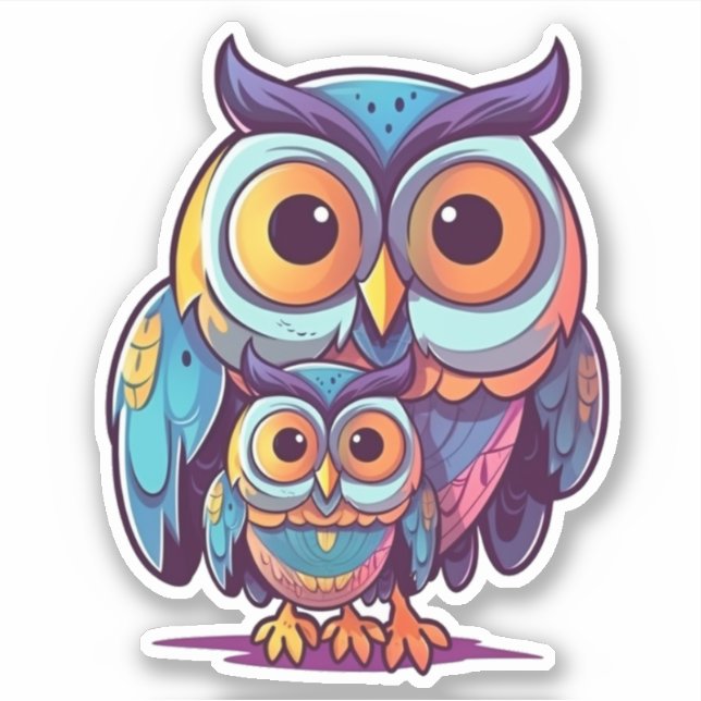 Mama Blinky and Little Bink Sticker (Front)