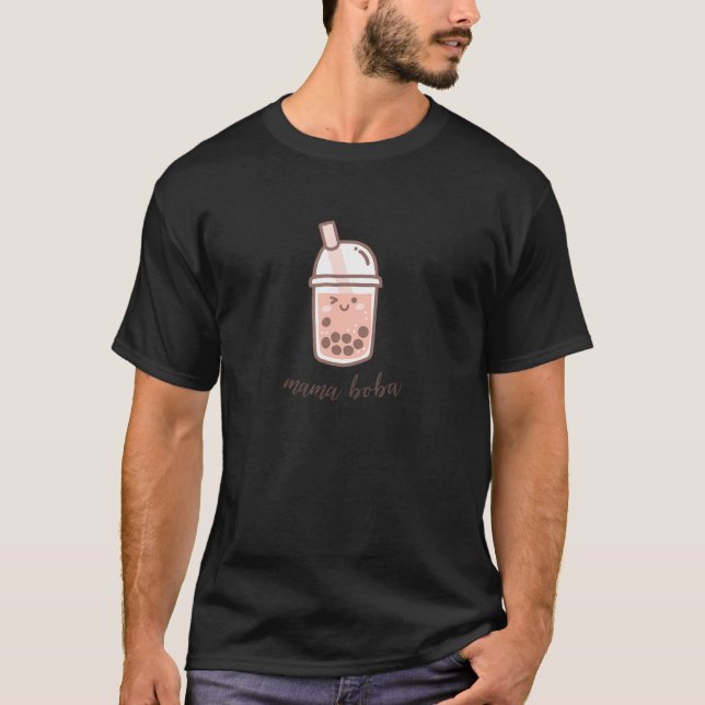 Mama Boba  Boba Tea Family T-Shirt (Front)